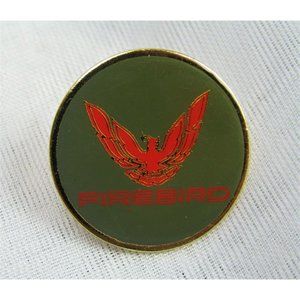 VTG Pontiac Firebird Screaming Chicken Enamel Lapel Trucker Hat Pin NOS MOC